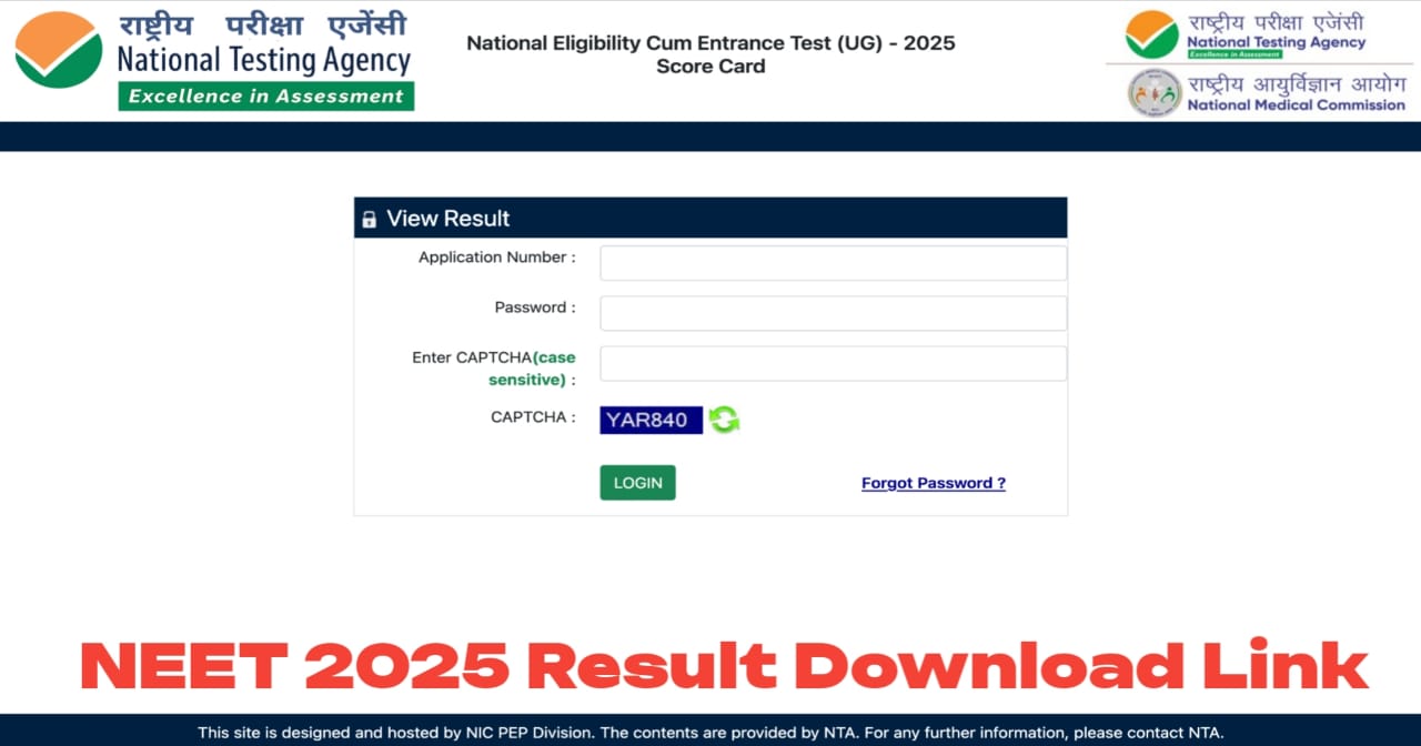 NEET 2025 Results Out